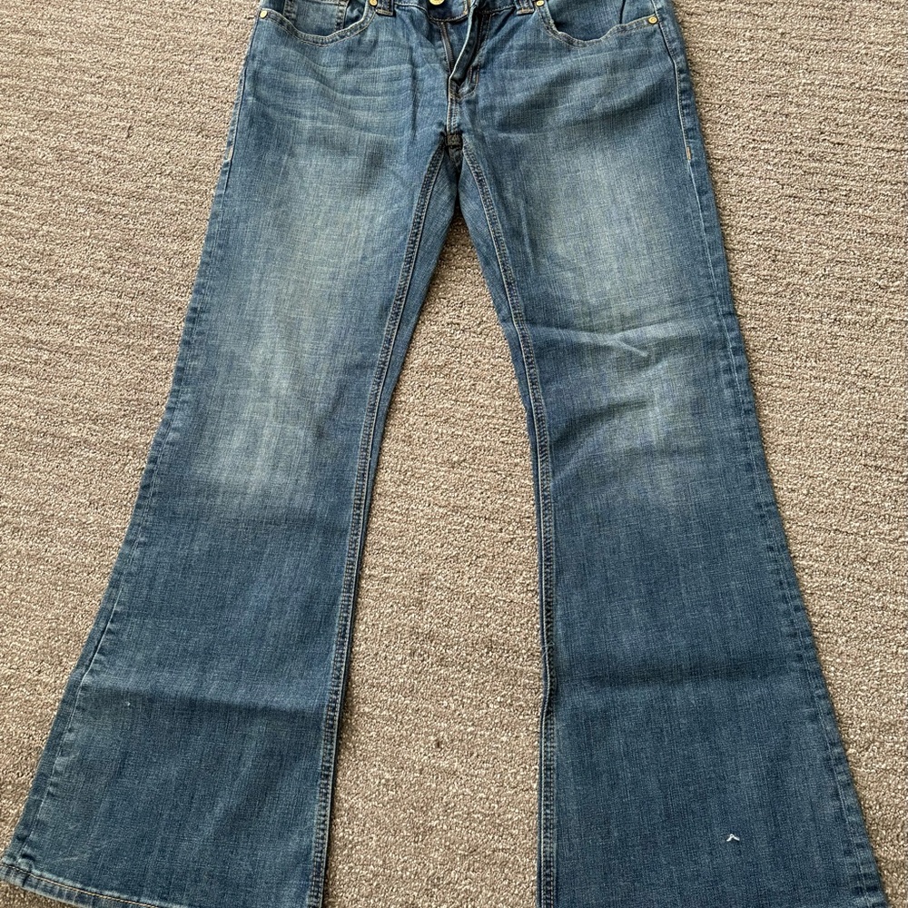 Stylish Blue Flare Women's Jeans